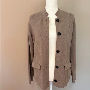 J. Jill Double-Knit Notched-Collar Sweater-Jacket